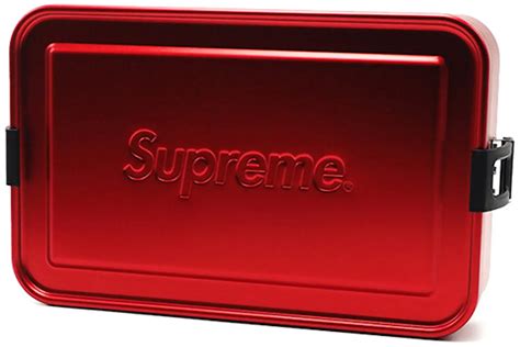 Supreme x SIGG Large Metal Storage Box SS18 